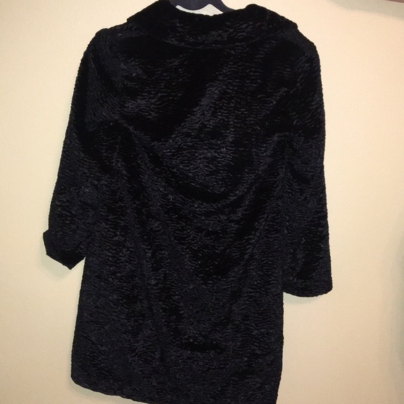 Velvet Vintage style long jacket Style&co Size S - Picture 2 of 4